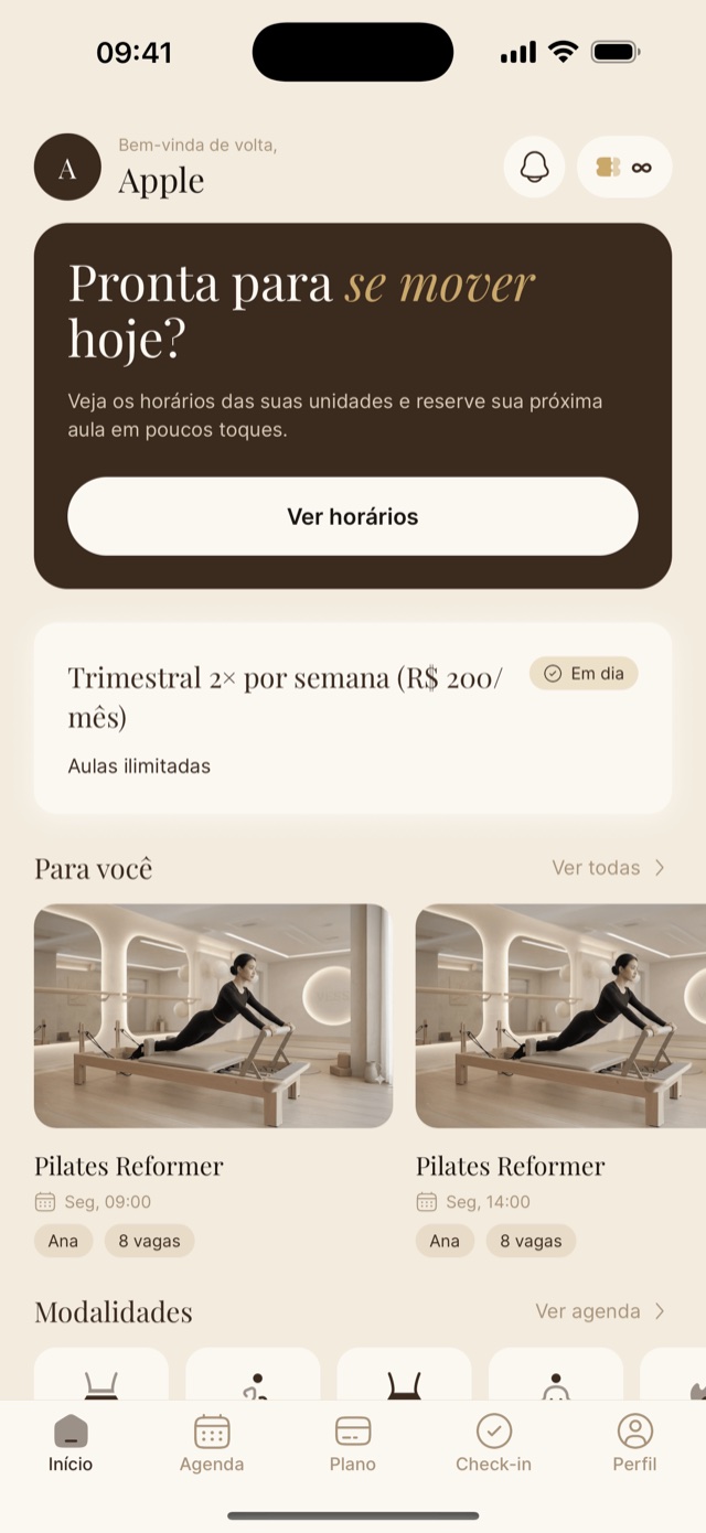 Home do app VESS